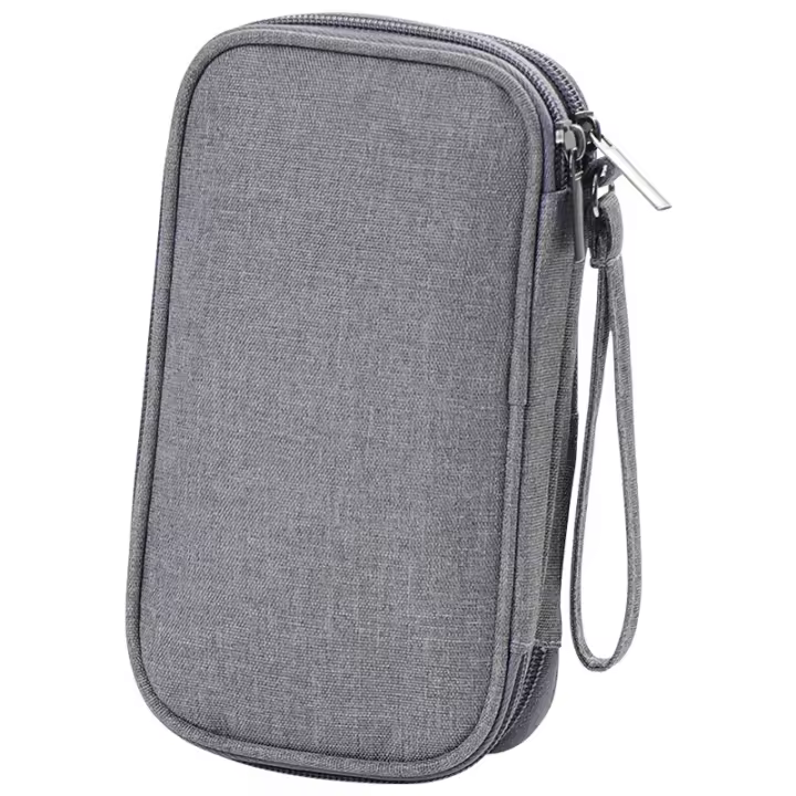 Bolsa de almacenamiento de productos digitales de viaje portátil, Organizador de cables de auriculares multicapa, Bolso de mano de Carga, Bolsa de Cable DE DATOS USB - 1