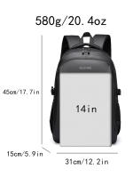 Mochila Para Hombre Impermeable De Gran Capacidad Estilo Casual Con Compartimento Para Computadora Mochila De Viaje Negocios Y Estudiante - details 0