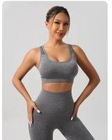 Conjunto De Yoga Para Mujer Sin Costuras Beauty Back Sports Bra Y Leggings De Elevación Glúteos Ropa De Gimnasio Transpirable Fitness Set Para Ejercicio - details 13