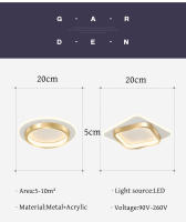 Lámpara De Techo Moderna De Metal LED Para Pasillo Y Escalera Decorativa De Lujo Creativa En Oro Instalación Suelta Fuente De Alimentación AC 220V - details 17