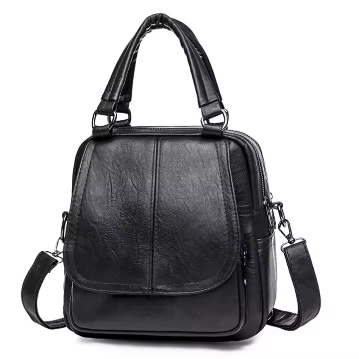 Mochila Retro Pequeña Para Mujer Mochila Multifuncional De Gran Capacidad Bolso Cruzado De Hombro Viaje Mini Bolso De Mano - 1