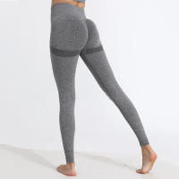 Pantalones De Yoga Sin Costuras Para Mujer Cintura Alta Levantamiento De Glúteos Tallas Grandes Fitness Leggings Activewear Casual - details 5