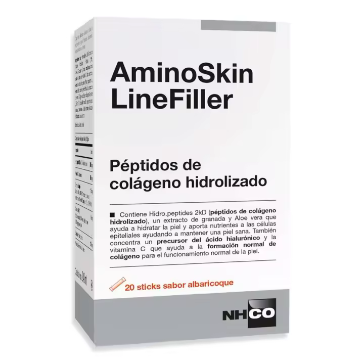 AMINOSKIN LINEFILLER - COLAGENO ARRUGAS - NHCO - CHIESI  20 STICKS SABOR ALBARICOQUE - 1
