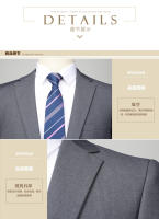 Traje De Boda Para Hombre Estilo Coreano Ajustado Dos Botones Conjunto Formal Con Pantalones De Alta Calidad Para Todas Las Estaciones - details 9