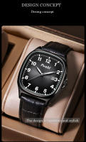 Reloj De Hombre POSHI Moda Cuero Resistente Al Agua Calendario Luminoso Deportivo Estilo Casual Y Lujo Movimiento Cuarzo - details 1