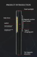 Linterna USB Recargable UV 4 En 1 (UV/LED/COB) Multifuncional Mini Con Fuente De Luz LED 4 Indicadores Y Clip De Bolígrafo - details 27