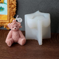 Molde De Velas De Oso 3D En Silicona Para Resina Y Sabão Molde De Decoração De Casa Para Velas Molde De Resina De Oso Teddy Bear - details 4