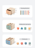 Juguete Montessori Para Bebé Caja De Monedas De Madera Cognición De Colores Y Formas Juego Educativo De Alineación De Objetos Permanentes Para Desarrollo De Motricidad Finas - details 9