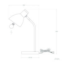 Ledkia Lámpara Flexo Escritorio Metal Luxo - details 3