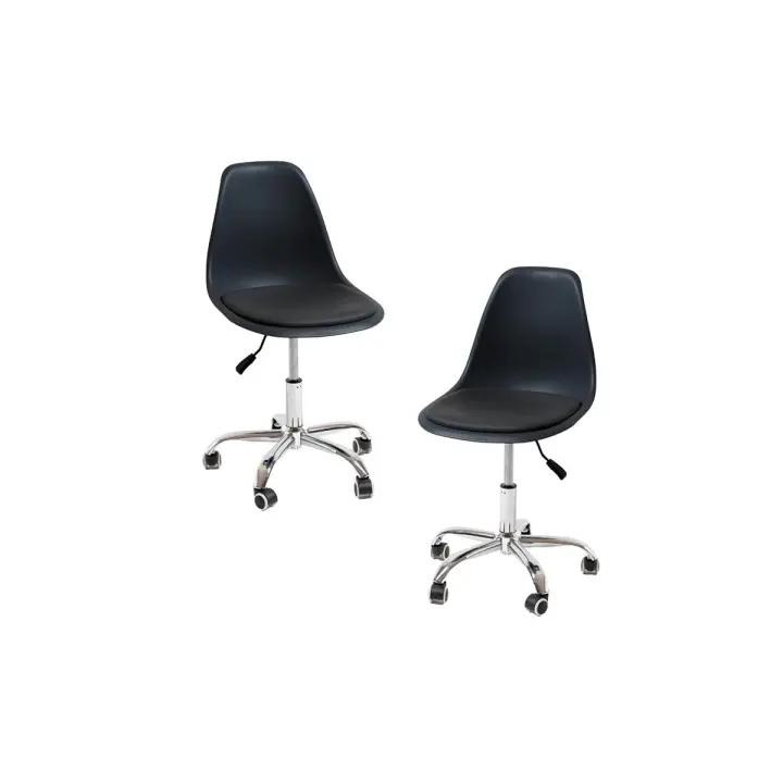 Pack 2 Sillas Dami Office - Negro - 1