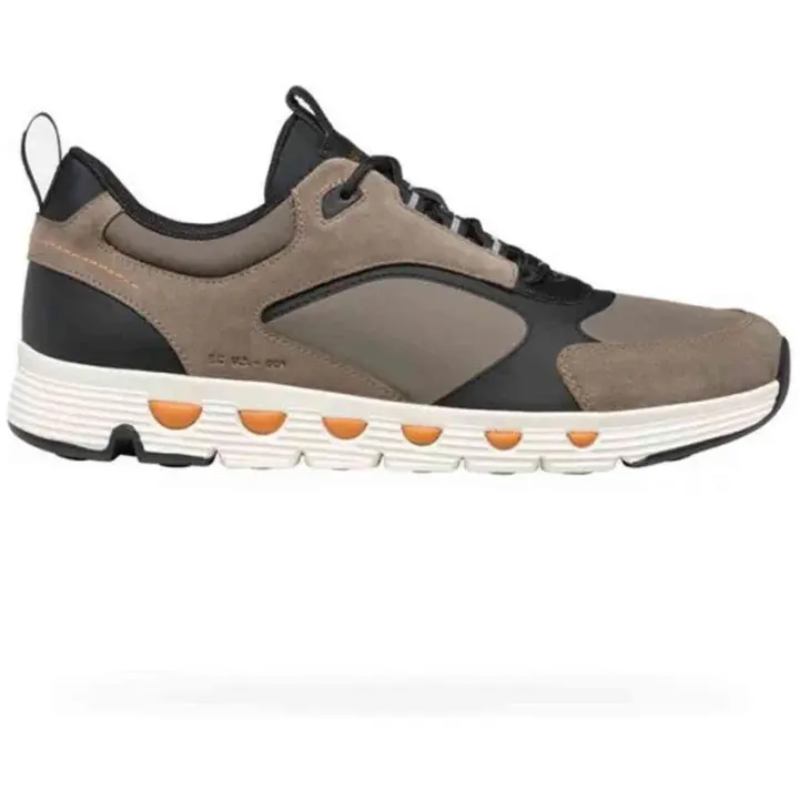 Zapatillas Geox Spherica Ecub-4 A - Nyl+Sca Hombre Gris/Negro - 1