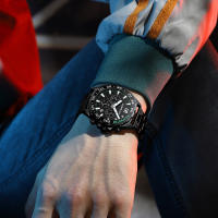 Reloj De Pulsera De Acero Inoxidable CRRJU Para Hombres Estilo Creativo Y Moda Con Dial Luminoso Y Cronógrafo Relogio Masculino - details 10