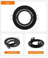 Soporte De Luz LED Blanco/ Negro Ajustable Para Bombilla MR16 GU10 Holder De Luz Térmica Revestida De Aluminio Para Iluminación Requedada - details 8