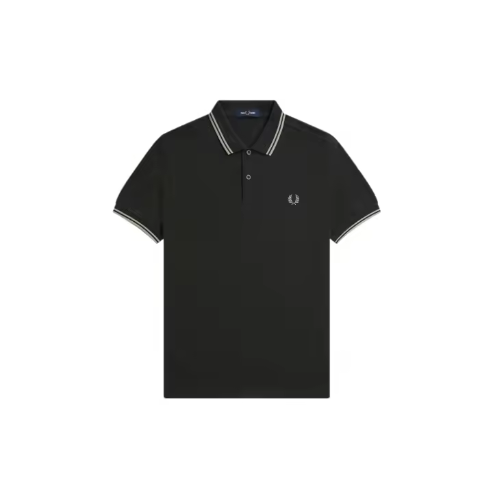 Fred Perry Slim Fit Twin Tipped Polo Night Green / Seagrass / Seagrass - 1