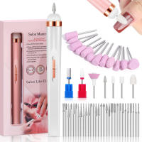 Kit De Uñas Eléctrico YIKOOLIN Recargable Y Sin Cable Con 4 Velocidades Trimmer De Cutícula Portátil Para Manicura Y Pedicura - details 1