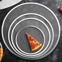 Parrilla De Pizza De Aluminio Sin Costuras Grado Comercial Pan De Pizza Redondo Para Barbacoa Y Grill 6/7/8/9/10/11 Pulgadas - details 4