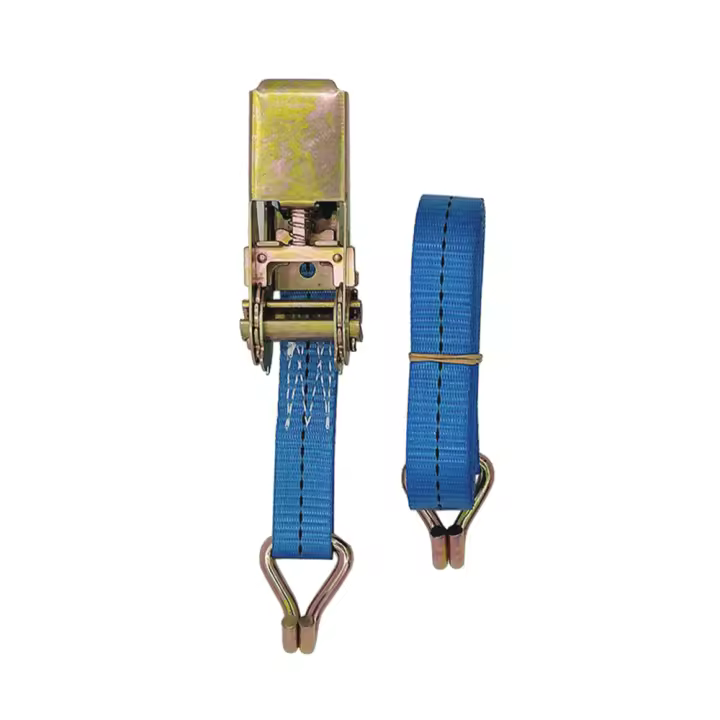 Cinta De Tensión Ratchete Para Coche Moto Camión 5M Resistente Al Desgaste Con Hebilla Metálica Fijación De Carga De Poliéster - 1