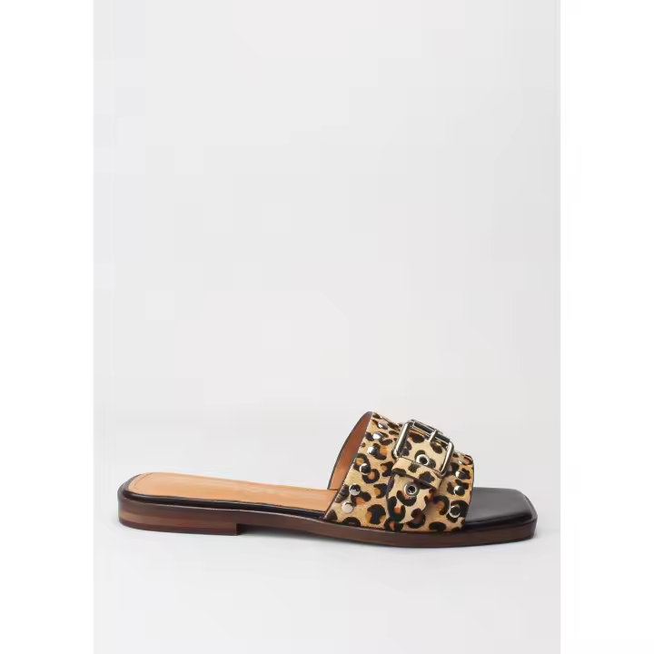sandalia hebilla tachas pony leopardo LODI - 1