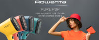 Rowenta Pure Pop DR2022 - Cepillo de vapor de 1300 W con salida de vapor de hasta 20 gr/min que plancha y purifica, elimina pelusas y pelo, cabezales reversibles, diseño para viaje, color coral - details 0