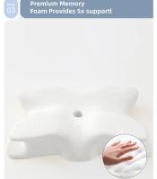 Almohada De Espuma De Memoria En Forma De Mariposa Protección Del Cuello Saludable Cervical Orthopedic Almohada De Poliéster Y Algodón - details 4