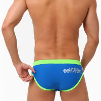UXH Ropa De Baño Para Hombres Con Empuje Azul Boxer Briefs Hombre Sexy Transpirable Traje De Baño Corto De Playa Sunga - details 13