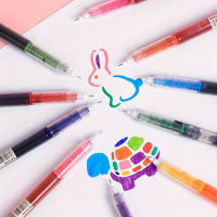 12 Piezas De Bolígrafos De Bola Con Tinta Gel Secado Rápido Punto Fino 0.5 Mm Para Escritura Diario Y Dibujo - details 2