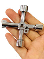 Llave Universal Triangular Multifuncional De Aleación Negra Y Plateada Para Train Elevador Armario Válvula HP037 - details 9