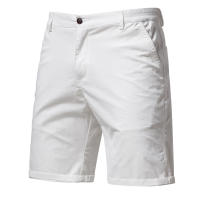 Verano nuevos pantalones cortos casuales de algodón para hombres europeos y americanos rectos ajustados pantalones de cinco cuartos ropa de hombre de color sólido de gran tamaño - details 13