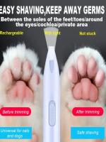 Afeitadora Eléctrica Para Perros Profesional Cortador De Pelo Para Patas Y Cabeza De Gatos Peinado De Mascotas Tijeras Para Glúteos Y Orejas - details 0