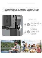 Soporte de Mano para Selfie Stick Gimbal Estabilizador para Teléfono Móvil Acción Cámara Inteligente Montaje de Teléfono Móvil - details 7