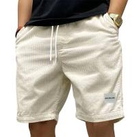 Shorts De Corduroy Vintage Para Hombre Estilo Retro Casual De Verano Pantalones Deportivos Transpirables De Color Sólido Talla Media - details 17