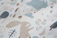LALA - Sábana de Cama para Bebe, ropa de Cama para niños, Funda de Cama para niños, Algodón Puro, Sábana de Algodón Puro para niños Pequeños, Oso polar Azul, - details 6
