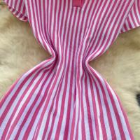 YuooMuoo Vestido Corto A-Line De Moda Y2K Para Mujer Manga Corta Estilo Casual Rayado Tejido Suave Vestido De Verano Para Calle Mujeres - details 20