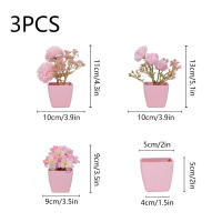 Juego De 3 Macetas Para Decoración Del Hogar Estilo Flor Bonsái Material Plástico Uso Interior Decoración De Aniversario Y Fiestas - details 6