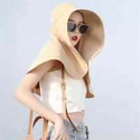 Gorro De Pescador Con Cubierta Facial Y Guardabarros Chaqueta De Sol Con Botón De Cierre Protección Solar Unisex Para Playa Primavera Y Verano Material Poliéster - details 8