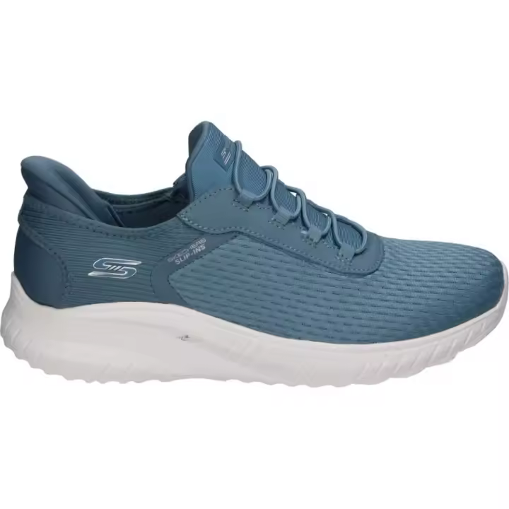 SKECHERS | Zapatillas Skechers Slip-ins: BOBS Sport Squad Chaos para Mujer – Deportivas en Color Azul – Sneakers Slip Ins – Sin Cierre – Memory Foam – Apto para Lavadora – Vegan – Cómodas – Modelo 117504-SLT - 1