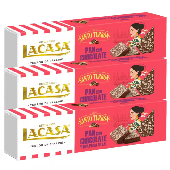 LACASA Turrones de varios sabores en pack - Delicioso dulce con varios sabores - 1
