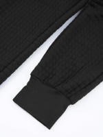Pantalones casuales de primavera y otoño para hombre, con diseño de gofres, a cuadros, deportivos, de moda para exteriores. - details 8