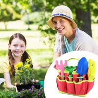 Herramientas de jardinería para niños, juego de 7 herramientas de jardinería con Regadera, Guantes, Rake, shovel, accesorios de jardinería, juegos de regunera para niños - details 3