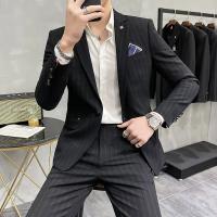 Traje De Boda Para Hombre De Alta Calidad Dos Piezas Traje De Negocios Casual Banquete Ensemble De Lujo Con Pantalones - details 14