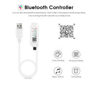 Tira De Luz LED RGB USB 1-5m Con Control Remoto Bluetooth 24 Teclas Sincronización Con Música COB Dimmable Para Decoración De Habitaciones Y TV - details 4