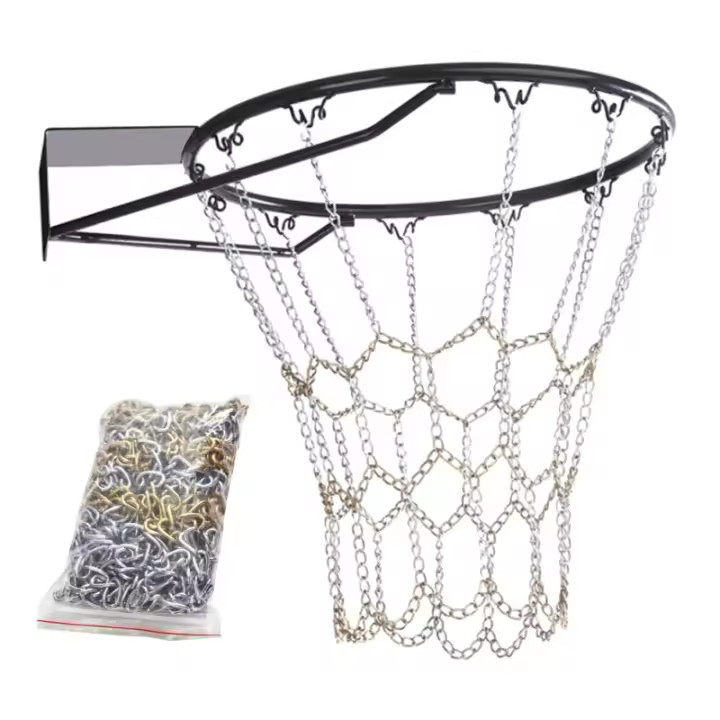 Red De Baloncesto Clásica Al Aire Libre Cadena De Acero Galvanizada Durable Objetivo De Baloncesto Resistente Para Deportes - 1