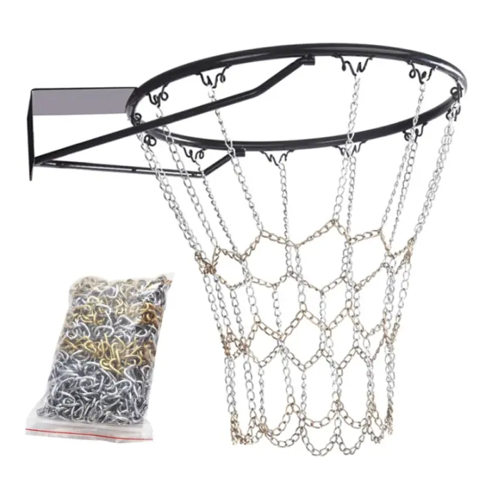 Red De Baloncesto Clásica Al Aire Libre Cadena De Acero Galvanizada Durable Objetivo De Baloncesto Resistente Para Deportes - 1