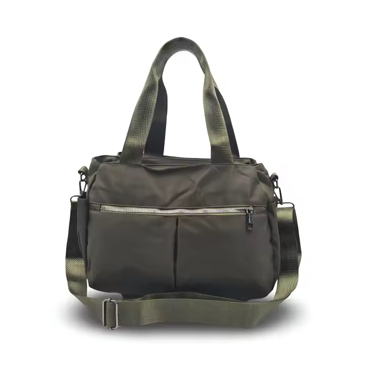 Bolso de gran capacidad de nylon lavable. Bolso para mujer ligero y cómodo. Varios compartimentos con cremallera. Varios colores disponibles.CAMAR. - 1