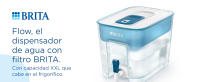 BRITA Depósito Filtrante Flow Azul | Incluye 1 Filtro MAXTRA PRO All-in-1 | Filtra hasta 150L | Elimina cal, cloro, metales y contaminantes | Mejora el sabor del agua | Diseño moderno y práctico | Compatible con filtros MAXTRA PRO | Sin BPA - details 0