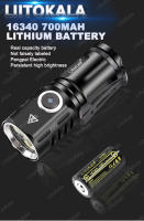 Linterna Mini LiitoKala LF-535 LED Blanca Con Láser Recargable 16340 700mAh Impermeable Distancia De Iluminación 100-200 M - details 2