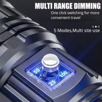 Linterna Táctica Ultra Brillante 9900000LM Con Batería Integrada Luz De Emergencia 5km 1500W Más Potente Linterna LED Resistente Al Choque - details 4