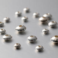 5/10pcs 925 Plata Esterlina Espaciador Redondo De 3-8mm Para Fabricación De Joyas Pulseras Collares DIY Accesorios De Suministros - details 2