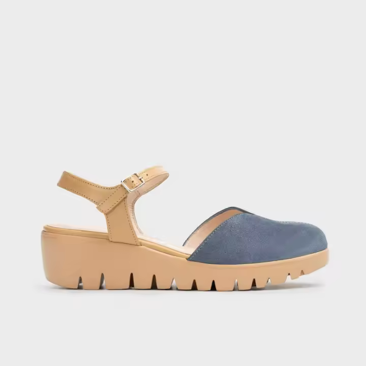 Calzado Sandalias marca Wonders modelo C-33237-Az para mujer en color azul - 1