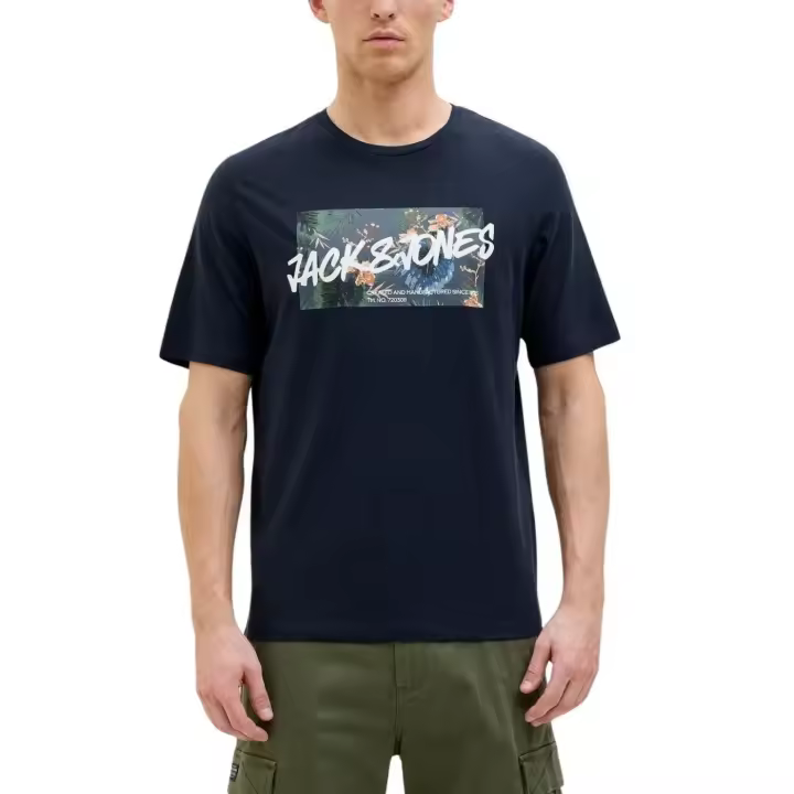 JJHAWAII SHAPE TEE SS CREW NECK  Sky Captain - 1